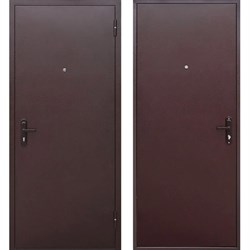 Дверь металлическая 4,5 см Прораб 1 металл-металл, антик медь, 860 правая - фото 126209