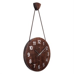Часы настенные РУБИН Классика интерьерные из дерева с подвесом d=27см 2828-001 - фото 126339