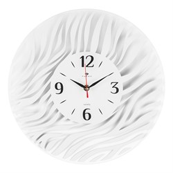 Часы настенные РУБИН Зебра белые, открытая стрелка 3433-004 - фото 126394