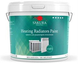 Эмаль SAKURA HEATING RADIATORS PAINT (Acrylic tat-os) 0,8кг для радиаторов - фото 127013
