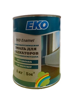 Эмаль РАДУГА EKO Enamel для радиаторов отопления и металла 1 кг - фото 127099