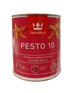 Эмаль TIKKURILA PESTO 10 A мат 0,9л - фото 127172