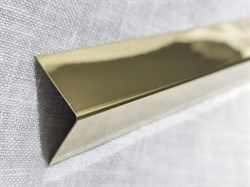 Профиль Г-образный Halyk Metal Trade 30*30мм золото глянец - фото 127620