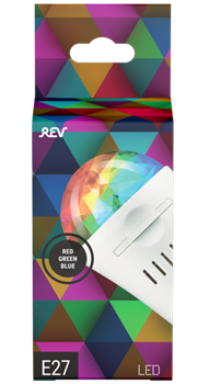 Лампа светодиодная REV DISCO проекционная RGB 4Вт E27 32453 9 - фото 128329