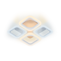 Люстра светодиодная RITTER MONZA диммируемая ДУ, 3 режима 345*345*75мм 52Вт 20м² белый 52395 6 - фото 128382