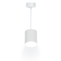 Светильник подвесной RITTER ARTON цилиндр, провод 1м, 80*100мм, GU10 алюминий, цвет белый 59982 1 - фото 128478