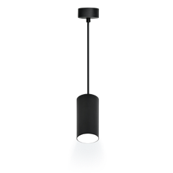 Светильник подвесной RITTER ARTON цилиндр, провод 1м, 55*100мм, GU10, алюминий, цвет чёрный 59981 4 - фото 128480