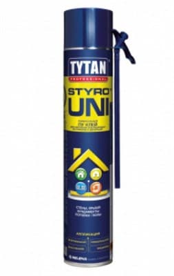 Клей TYTAN Professional STYRO UNI STD O2 для крепления изоляции и декорации, синий (750 мл)