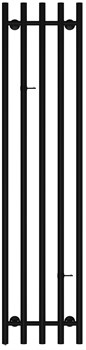Полотенцесушитель TERMAX ЭЛЕКТРИЧЕСКИЙ I-обр. Вертикаль черный 290х1200 3/4 TEI02912-2 - фото 129054