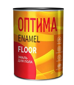 Эмаль ОПТИМА ПФ-266 для пола красно-коричневая 0,9кг (5832) 150 - фото 129456