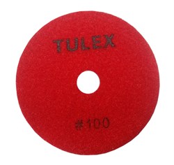 Круг TULEX алмазный гибкий шлифовальный, на велкро основе, мокрое шлифование 100мм, P100 851021-100 - фото 129639