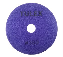 Круг TULEX алмазный гибкий шлифовальный, на велкро основе, мокрое шлифование 100мм, P300 851021-300 - фото 129657