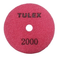 Круг TULEX алмазный гибкий шлифовальный, на велкро основе, сухое шлифование 100мм, P2000 851011-2000 - фото 129697