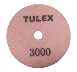 Круг TULEX алмазный гибкий шлифовальный, на велкро основе, сухое шлифование 100мм, P3000 851011-3000 - фото 129700