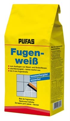 Затирка PUFAS для швов между плитками Fugenweib 4х5кг - фото 13089