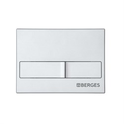 Кнопка BERGES для инсталляции NOVUM L2, матовый хром 40012 - фото 131028