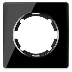Рамка ONEKEYELECTRO стеклянная одинарная черная 2E52101303 - фото 131258