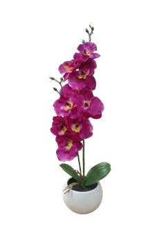 Растение искусственное Орхидея в горшке 8*39см 317353840 - фото 131904