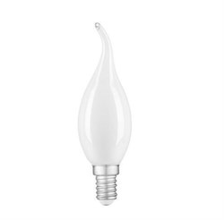 Лампа Gauss LED Filament Свеча на ветру milky E14 9W 590Lm 3000K 104201109 - фото 132838