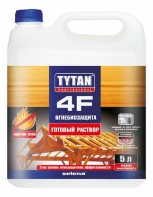 Огнебиозащита (готовый раствор) TYTAN 4F 5л