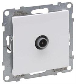 Розетка LEGRAND SUNO ТВ Звезда 0-2400МГц белая 721164 - фото 135637