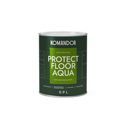 Эмаль полиакриловая матовая KOMANDOR PROTECT FLOOR AQUA база А для пола 0,9л TAL-119 - фото 136845