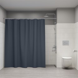 Штора IDDIS для ванной комнаты полиэстер 200*240см, серый BL01P24i11 - фото 141198