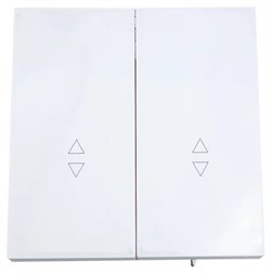 Выключатель LEZARD ZIMA двойной, проходной, безвинтовой зажим, белый 704-0288-106QC - фото 141374
