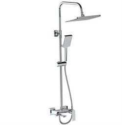 Стойка душевая HAIBA со смесителем, хром HB24639 - фото 141596