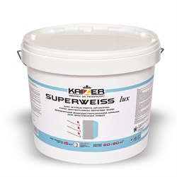 Краска KAIZER Superweiss водоэмульсионная, супер белая моющаяся, для внутренних работ (База А) 15кг - фото 142291