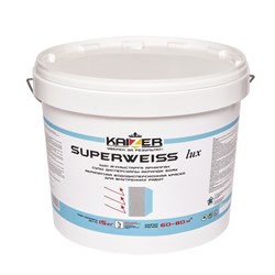 Краска KAIZER Superweiss водоэмульсионная, супер белая моющаяся, для внутренних работ (База А) 7,5кг - фото 142292