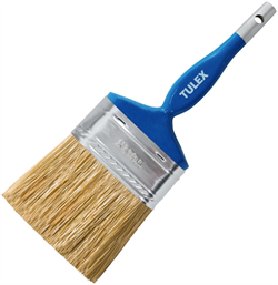 Кисть плоская TULEX 75мм смешанная щетина, деревянная рукоятка 110075 - фото 142695
