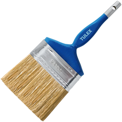 Кисть плоская TULEX 100мм смешанная щетина, деревянная рукоятка 110100 - фото 142750
