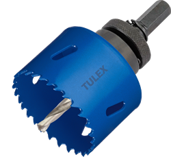 Коронка TULEX биметаллическая, шестигранный хвостовик, с центрирующим сверлом, в сборе 67мм 601013-067 - фото 143303