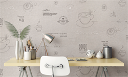 Обои VS Cafe декор 589698 виниловые 1,06*10,05м (1упак-6рул) (Ateliero) - фото 143462