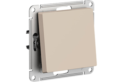 Выключатель ATLASDESIGN 1-клав, 10АХ, сх.1, песочный ATN001211 (механизм) - фото 143709
