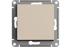 Выключатель ATLASDESIGN 1-клав, 10АХ, сх.1, песочный ATN001211 (механизм) - фото 143710