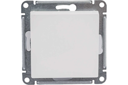 Выключатель ATLASDESIGN 1-клав, с самовозвратным механизмом, белый ATN000115 - фото 143712