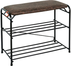 Подставка для обуви АЛЬФА 23 с сиденьем, черный ПДОА 23СЧ - фото 143826