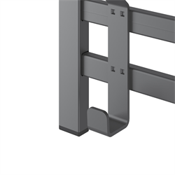 Вешалка с полкой ТОРОНТО 11, графит ВСПТ11 ГР - фото 143870