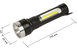 Фонарь ЭРА UA-501 светодиодный, универсальный, аккумуляторный, COB+LED, 5Вт, резина Б0052743 - фото 144042