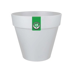 Горшок для цветов IDILAND Tarragon D250мм, 7л со вставкой, светло-серый (12) 221610521/03 - фото 144438