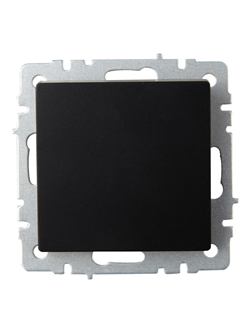 Выключатель BRITE 1-кл. 10А черный ВС10-1-0-БрЧ - фото 144657