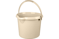 Ведро IDILAND MALTA круглое 12л бежевый (8) 221209727/04 - фото 144679