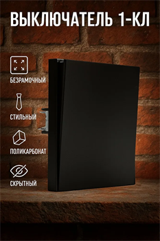 Выключатель NEXON 1-кл, карбон 80-B2-EK11KZ - фото 144708