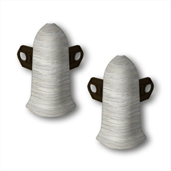 Угол наружный для плинтуса 70мм Деконика (2шт. во флоупак) 253 Ясень серый - фото 144745