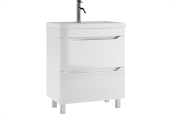 Тумба под умывальник ЕВА 70 Bazic с двумя ящиками белый DA5907T - фото 144764