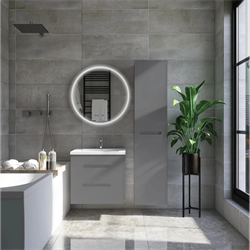 Тумба Марсель под умывальник COMO 70 2 ящика подвесная графит - фото 144787