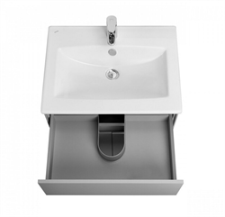 Тумба для ванной комнаты АКВАТОН Форест 60 туманный серый - фото 144792