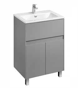 Тумба для ванной комнаты АКВАТОН Форест 60 туманный серый - фото 144795